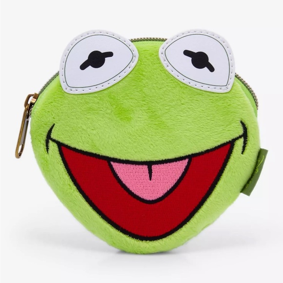Loungefly Disney The‎ Muppets Kermit Face Coin Pouch Hot Topic Exclusive - Picture 1 of 5
